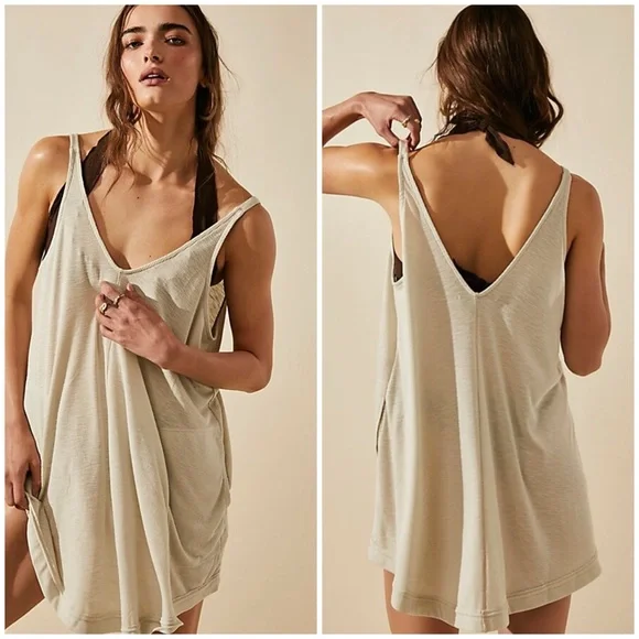 Free People Beach Clovers Mini Dress - Picture 1 of 6